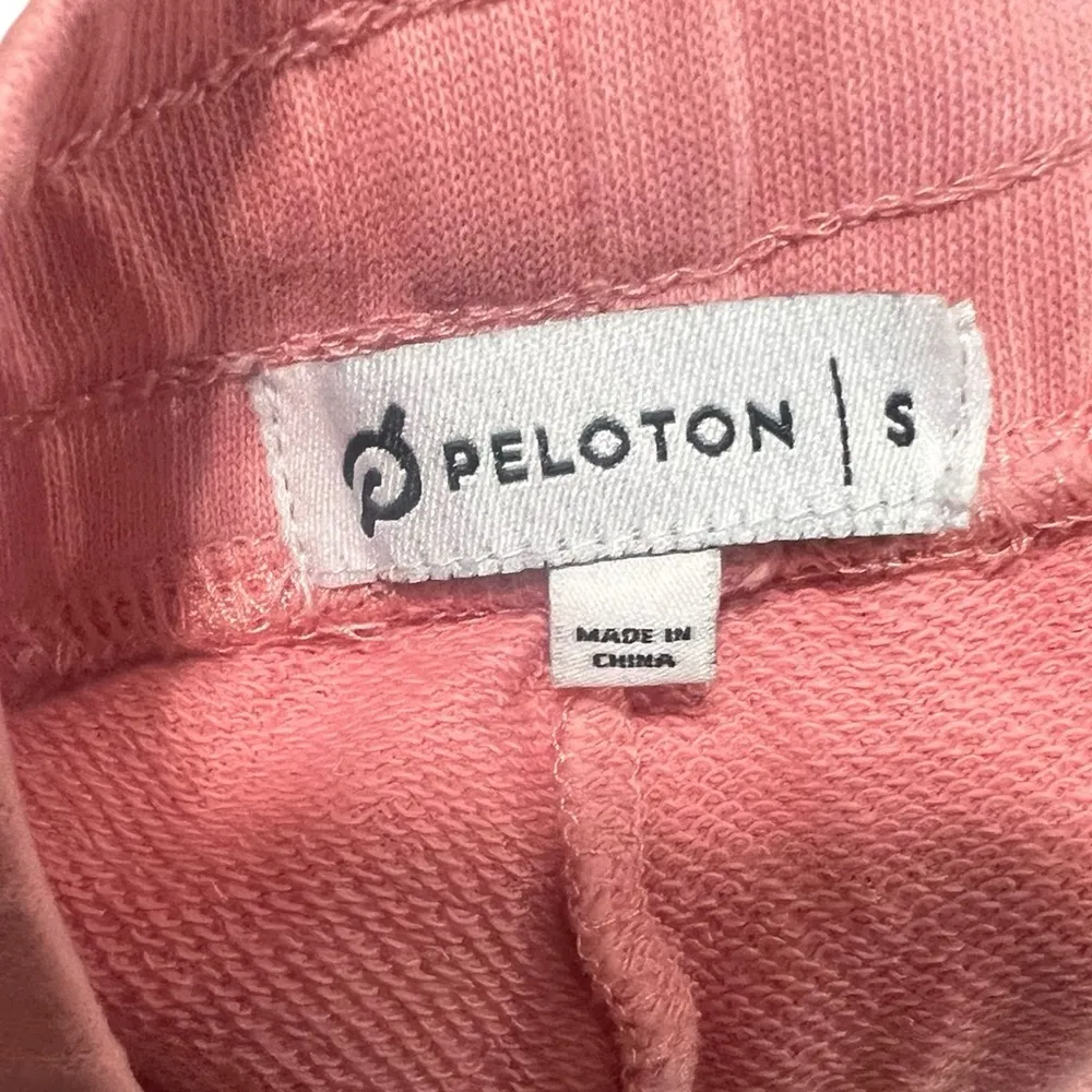 Peloton Unwind French Terry Pink Lounge Shorts Size Small - Image 9