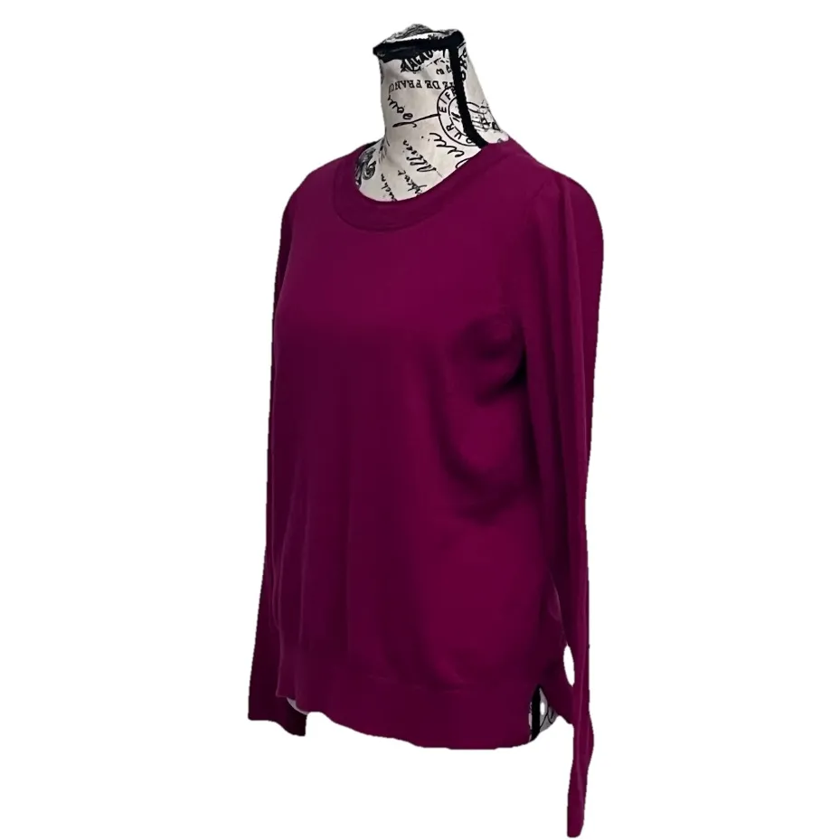 LOFT Pink Sweater Beach Coastal Preppy Hippie Marine Nautical S Modest Mature - Image 2