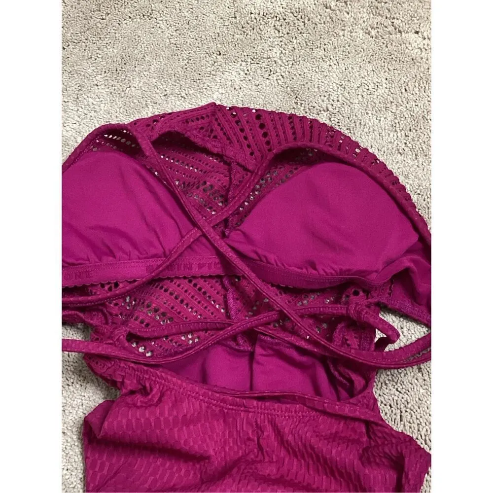 Robin Piccone New.  Fuschia Swimsuit. Size 4. Retails $159 - Image 10