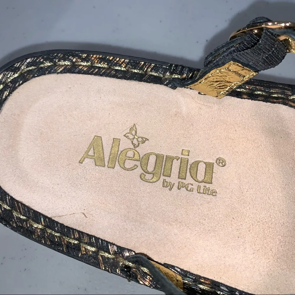 NEW Alegria Tuscany Iridescent Leopard Print Mary Jane Clogs Shoes size 37 - Image 7