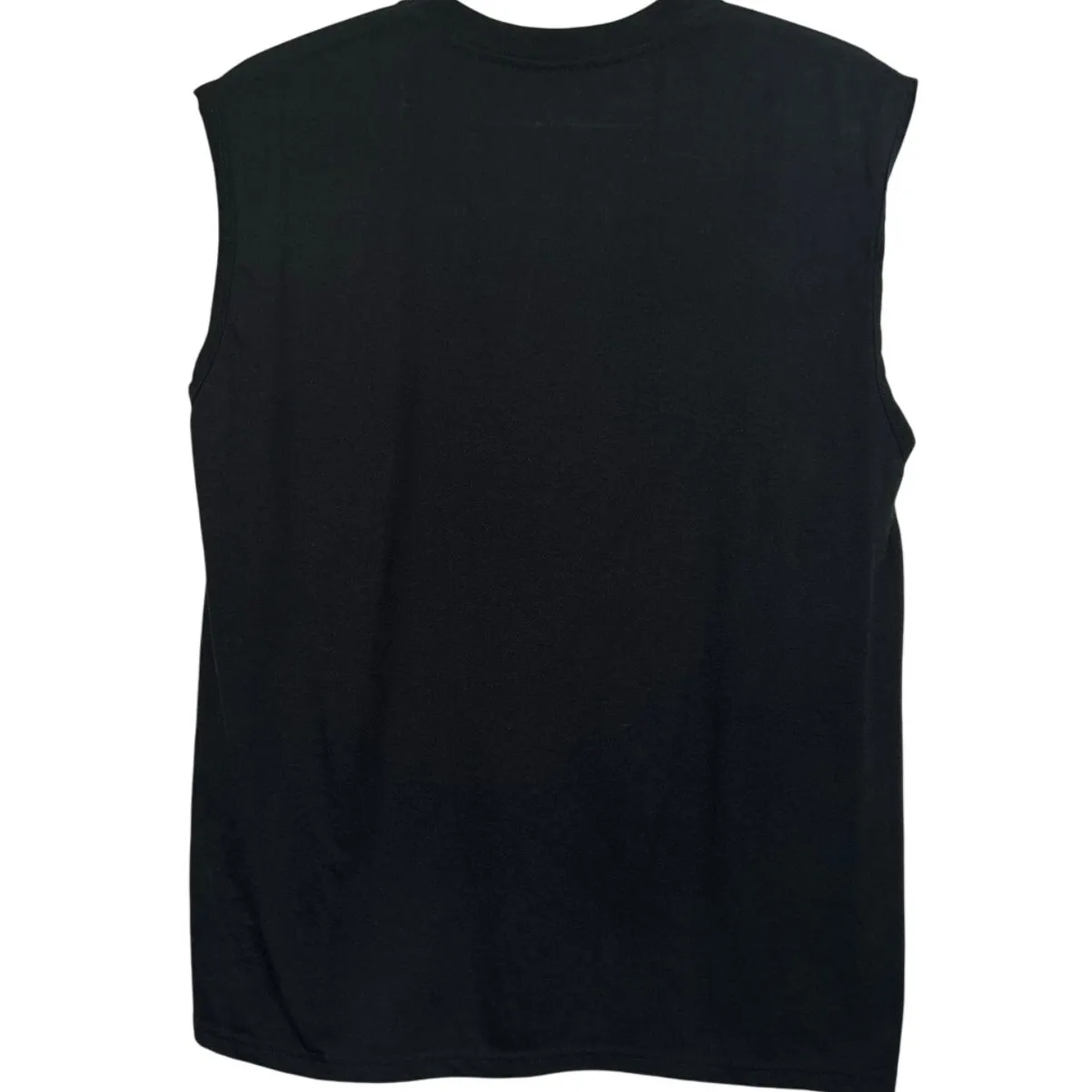 Women's Sunflower on a Black‎ and White Flag Sleeveless T - Image 2