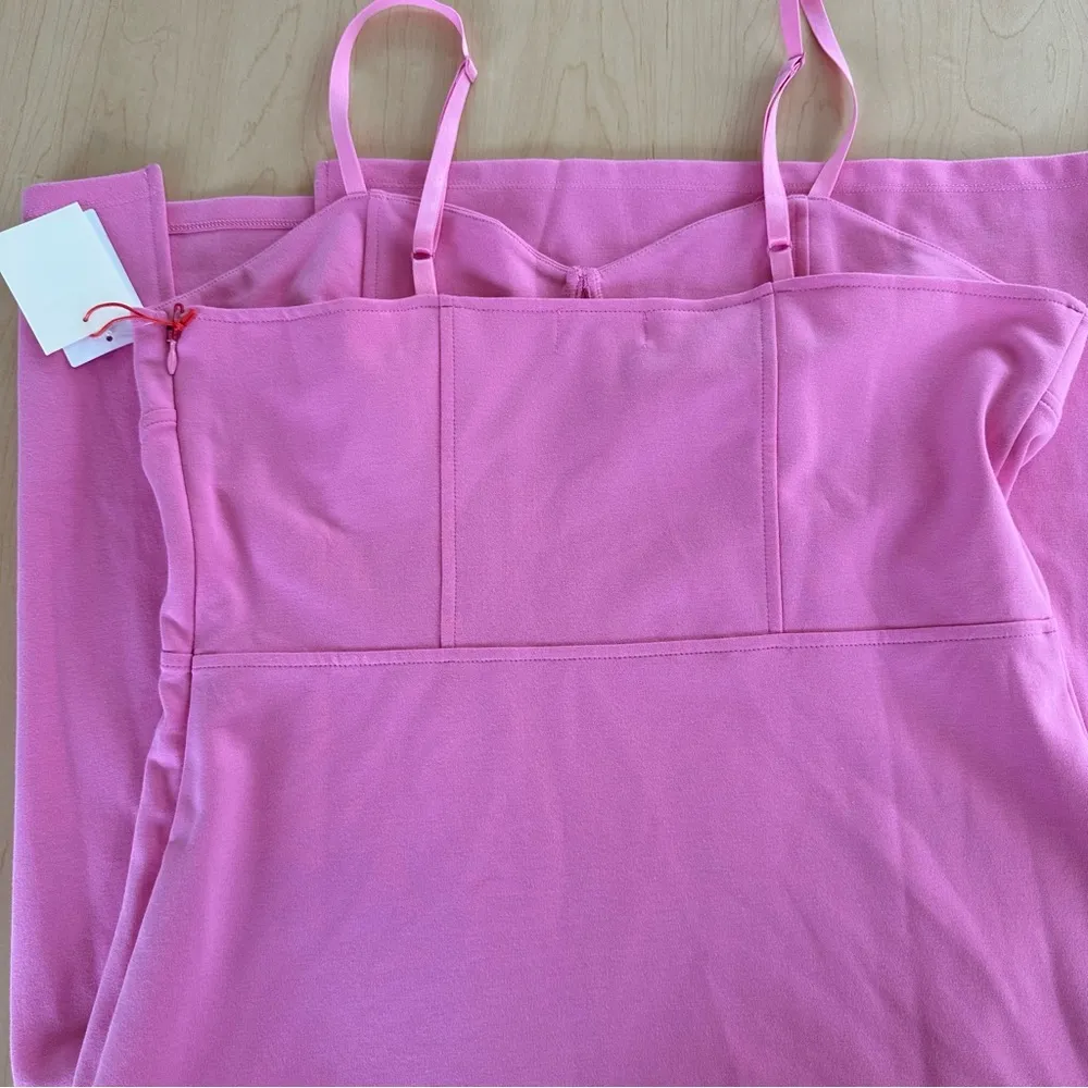 Open Edit Knit Corset Dress In Pink Crayon - Image 4