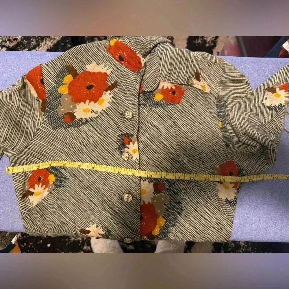 Vintage Herman Marcus Floral Button - Image 6