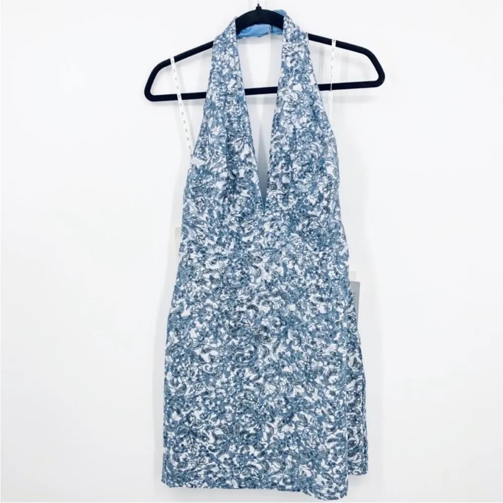 SHO by TADASHI SHOJ Sequin Halter Neck Cocktail mini dress NWT - Image 8