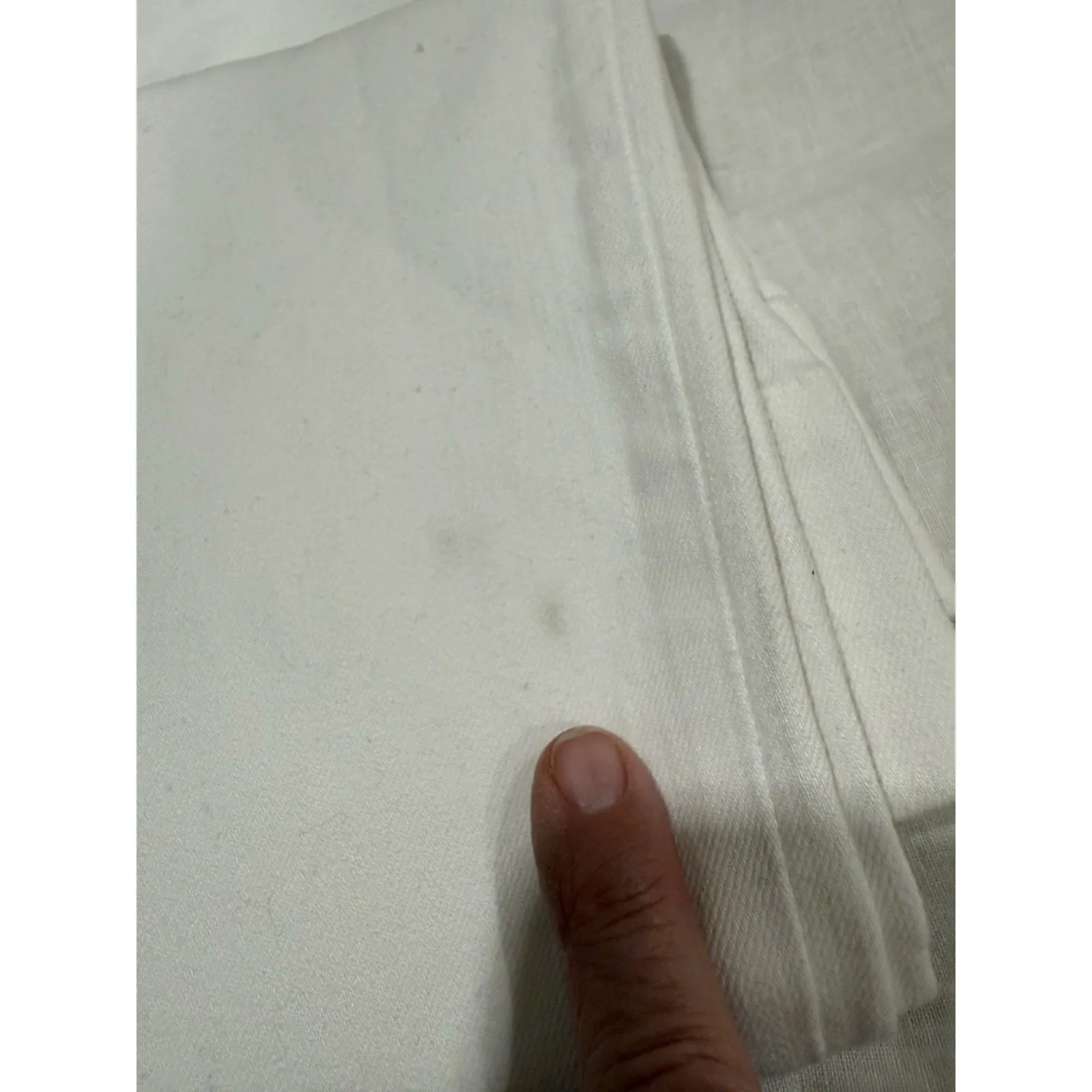 Frame Le Pixie Hardy Wide Leg Pant High Rise Solid White Size 27 - Image 14