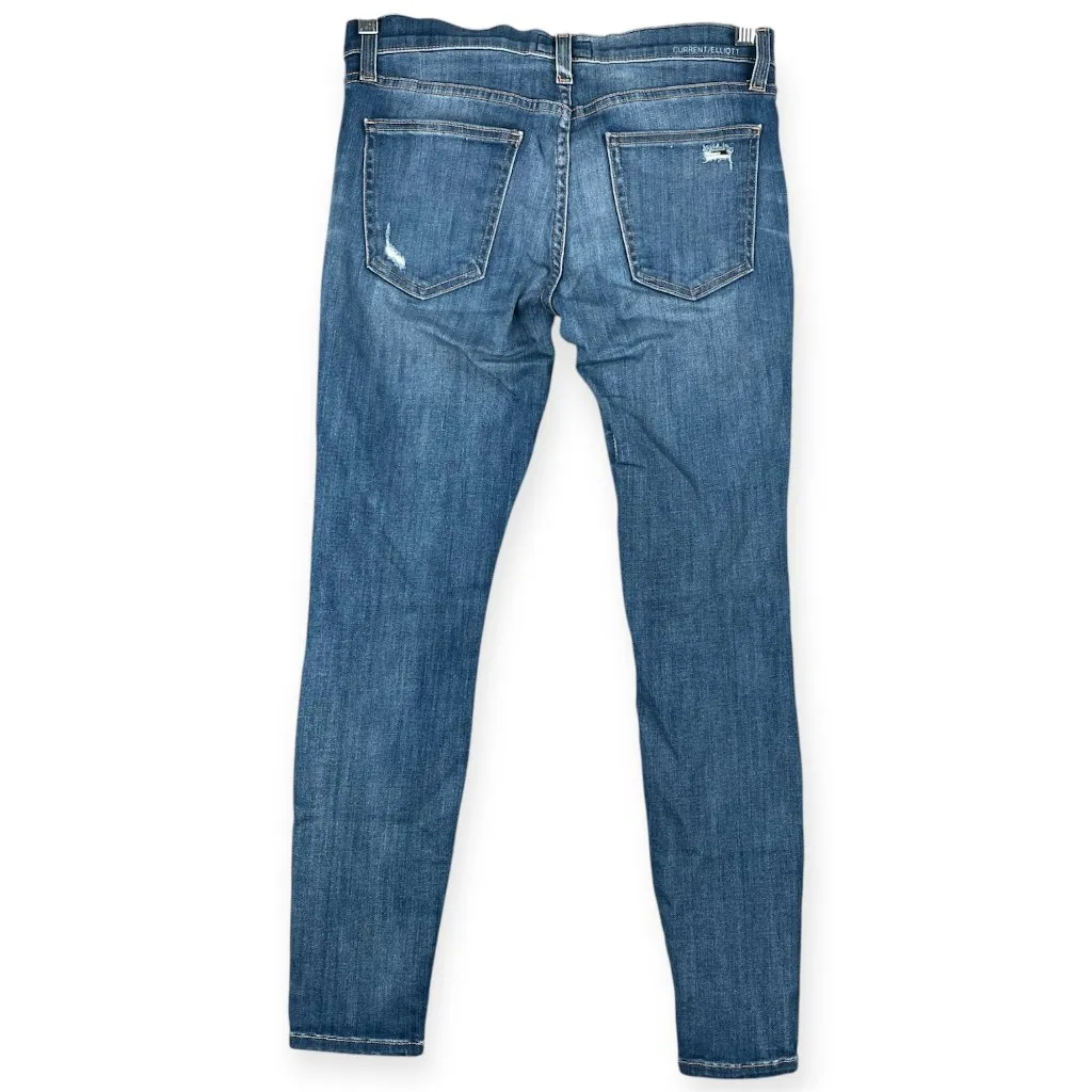 Current/Elliott The Stiletto Jeans Women’s 27 Blue Distressed Skinny Ankle - Image 2