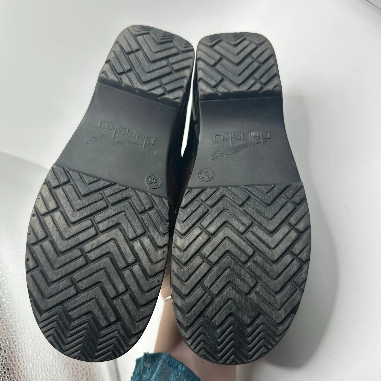 Dansko Women Black Leather Studded Comfort Clogs Shoes Size 36 - Image 5