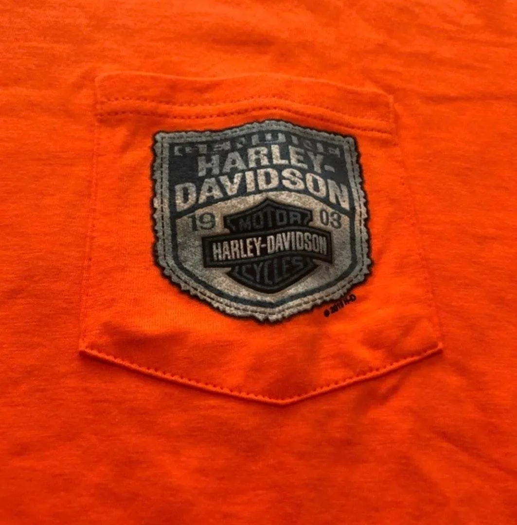  Harley-Davidson Pigeon Forge Shirt Orange Size XL - Image 3