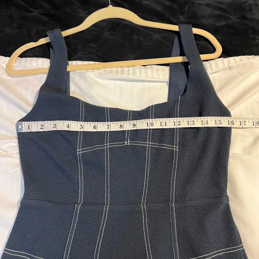 Maeve by Anthropologie Bodycon Dress Contrast Stitching Fitted‎ Cocktail Party-4 - Image 5