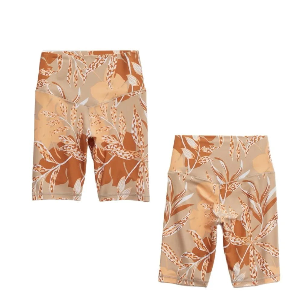 New  Offline Real Me Floral Hi Rise Bike Shorts Gym Loungewear Womens Sz L - Image 2