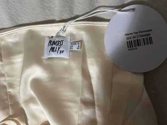 Odette Satin Halter Top - Image 3