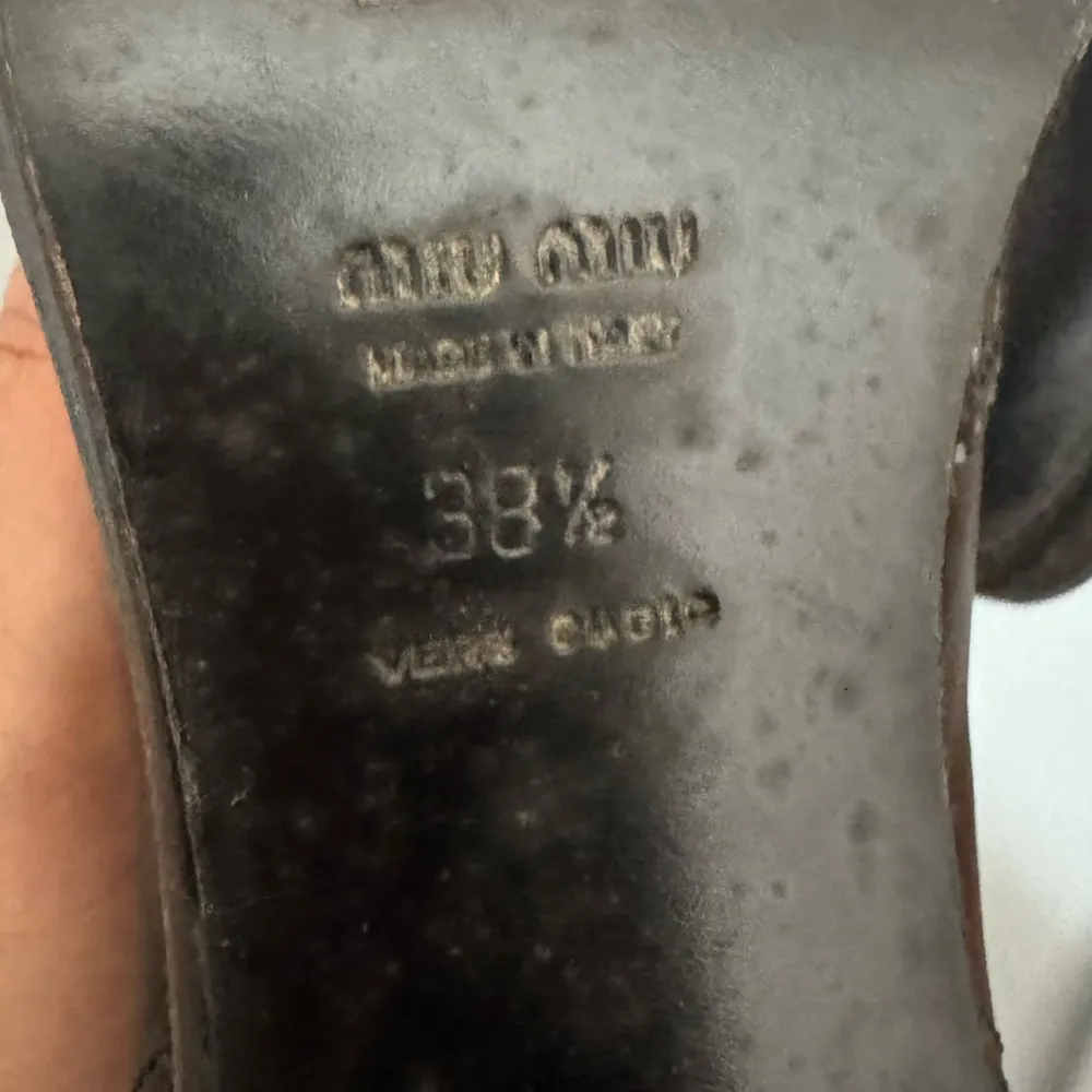 Miu Miu Leather Western ankle boots 38.5 EU 8.5 US with 10 cm heel - Image 4