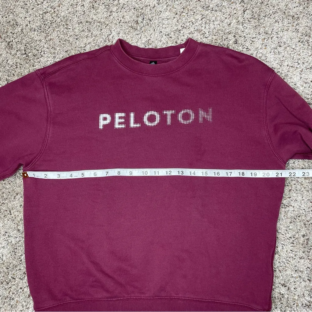 Adidas x Peloton Unisex Sweatshirt Jogger Tracksuit Set Victory Crimson Small S - Image 11