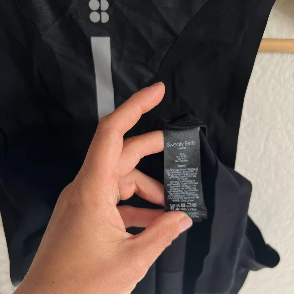 NWT SWEATY BETTY Black Power Mission Workout Tank Top Womens Small - Image 6