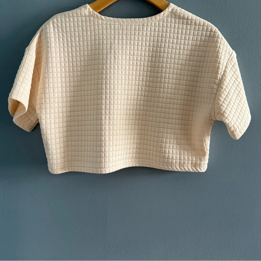 Cloud Ten Crop Top Elastic Waist Waffle Knit Pants Set - Image 9