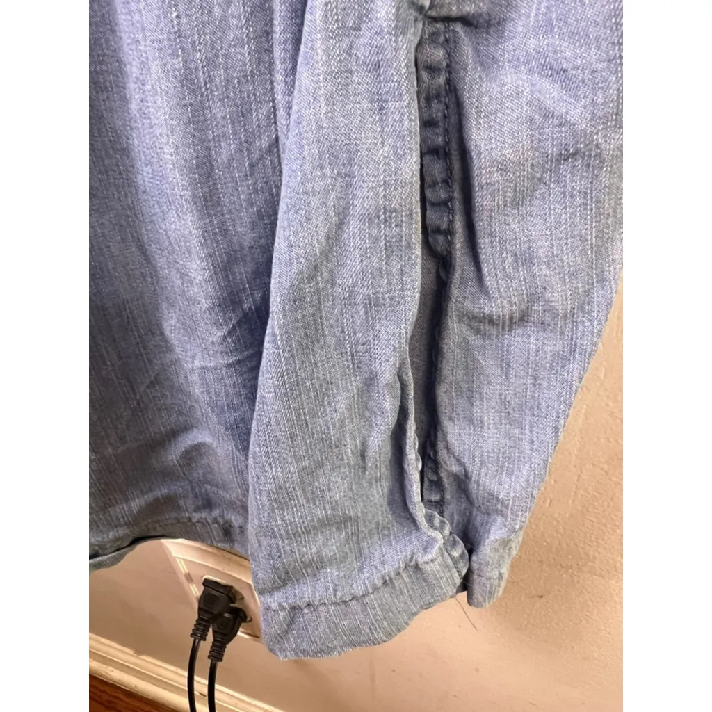 Universal Thread 100% Lyocell Chambray Slip Dress XS Light Denim Blue Adjustable - Image 4