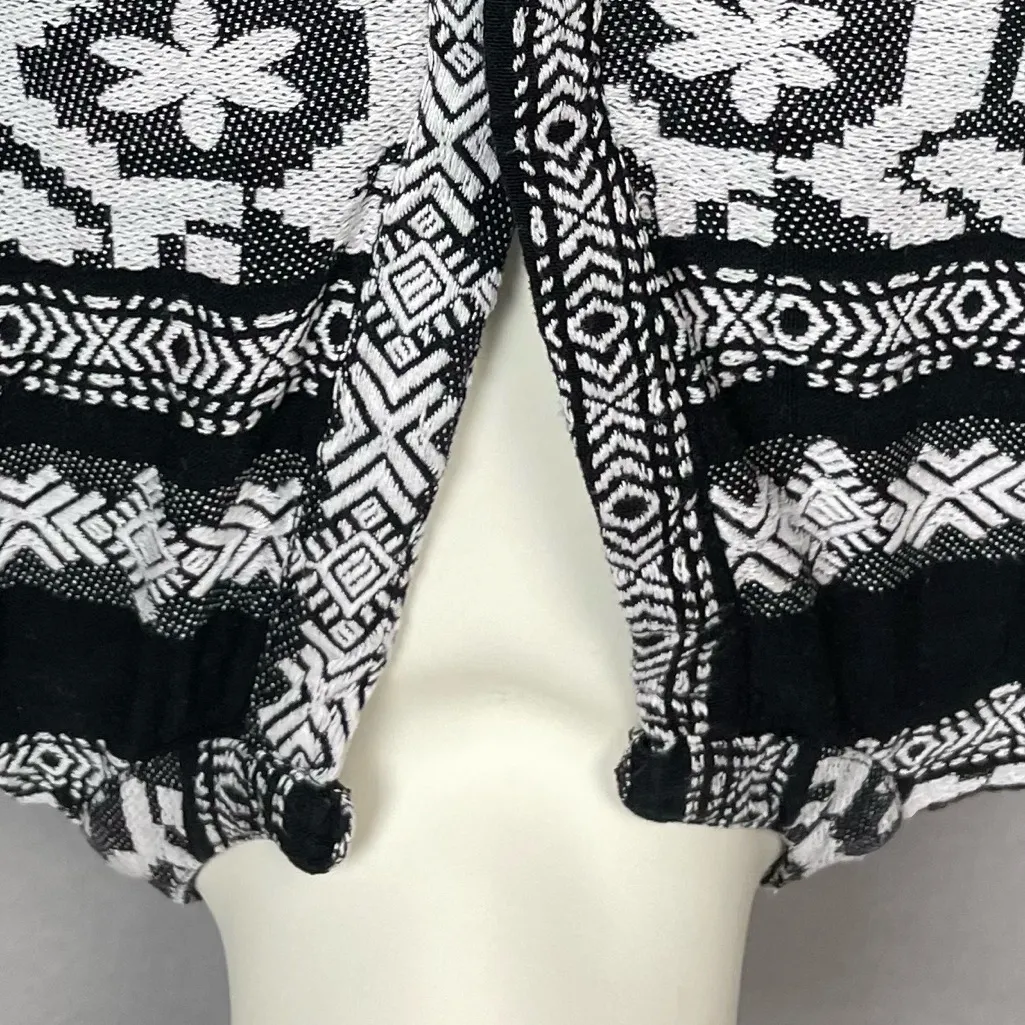 Elan Dress Cover-Up Woven Design Black White NO TIES Sleeveless Women Small Boho - Image 12