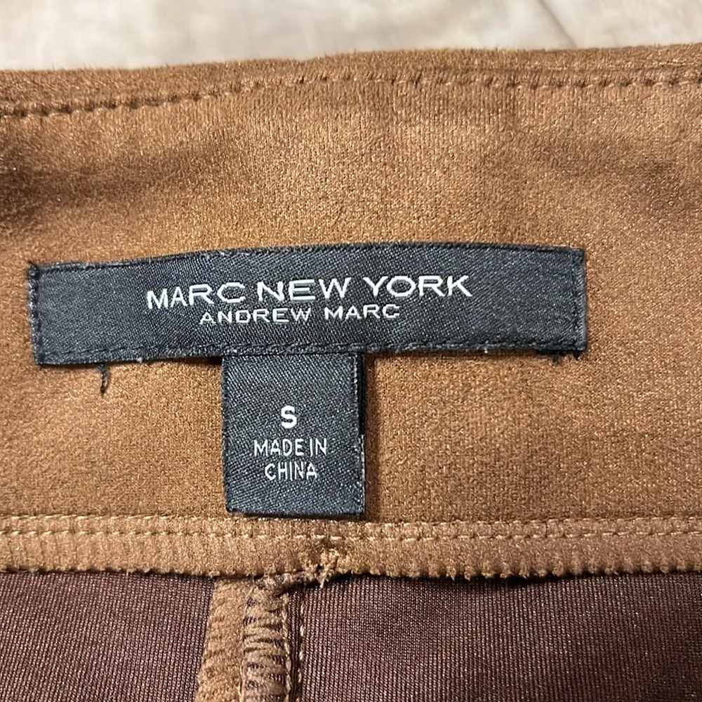 Marc New York Womens Brown Faux Leather Straight & Pencil Skirt - Image 3