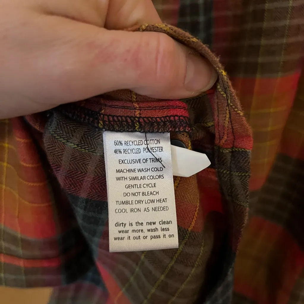 Toad&Co Multicolor Plaid Shirt Dress Red - Image 9