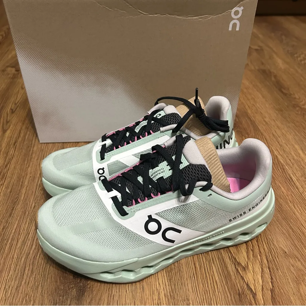 ON CLOUDSURFER green athletic training running lace up shoes sneakers sz 9 new - Image 2