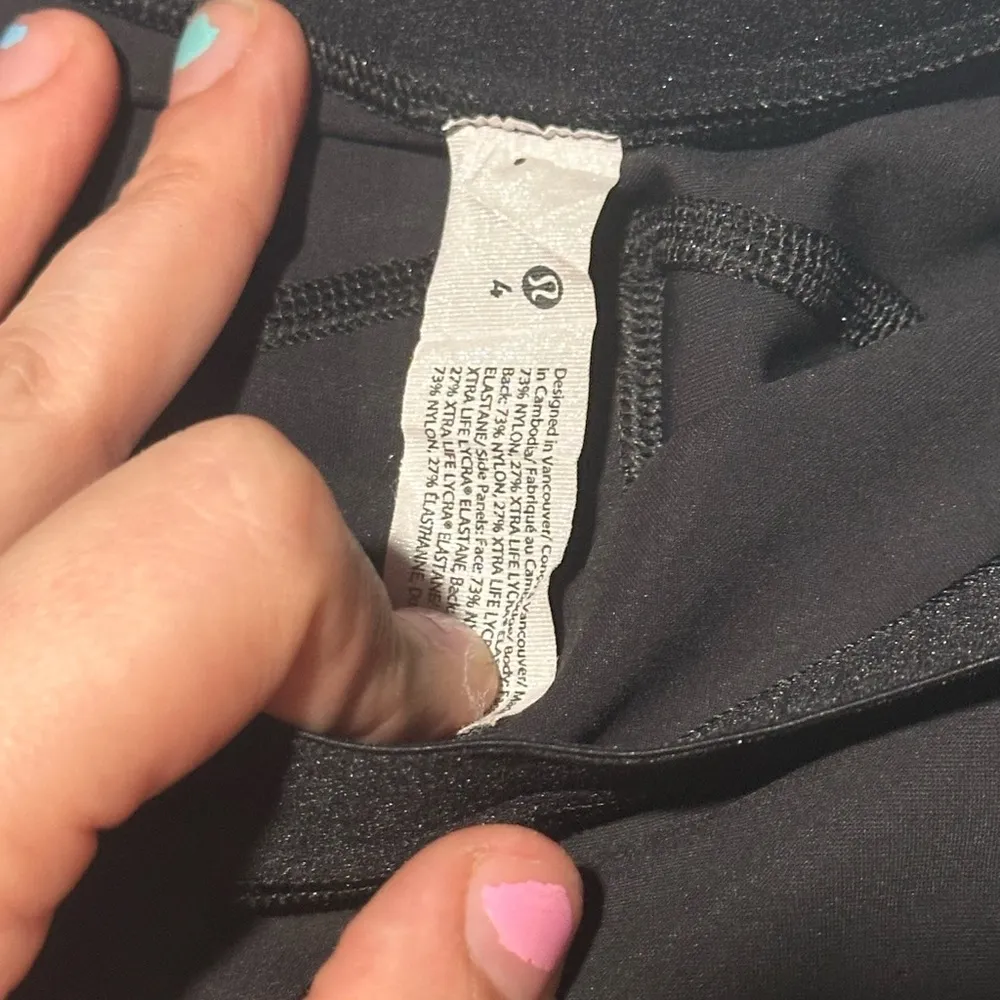 Lululemon Waterside  UVP LS Black / Stencil Blossom Pink Multi Set M/4 - Image 8