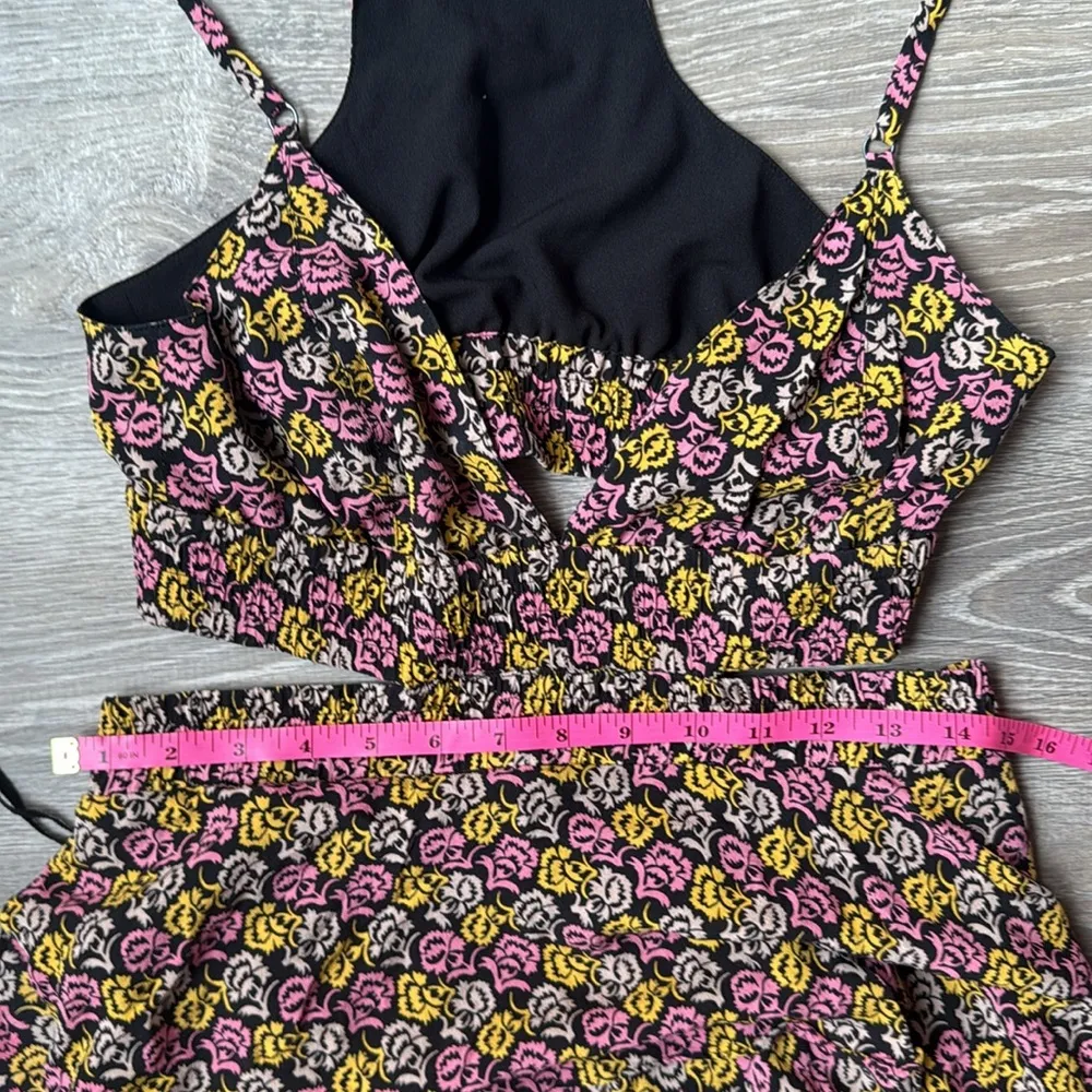 A.L.C. Titus silk maxi Dress in Pink Multi 8 - Image 10