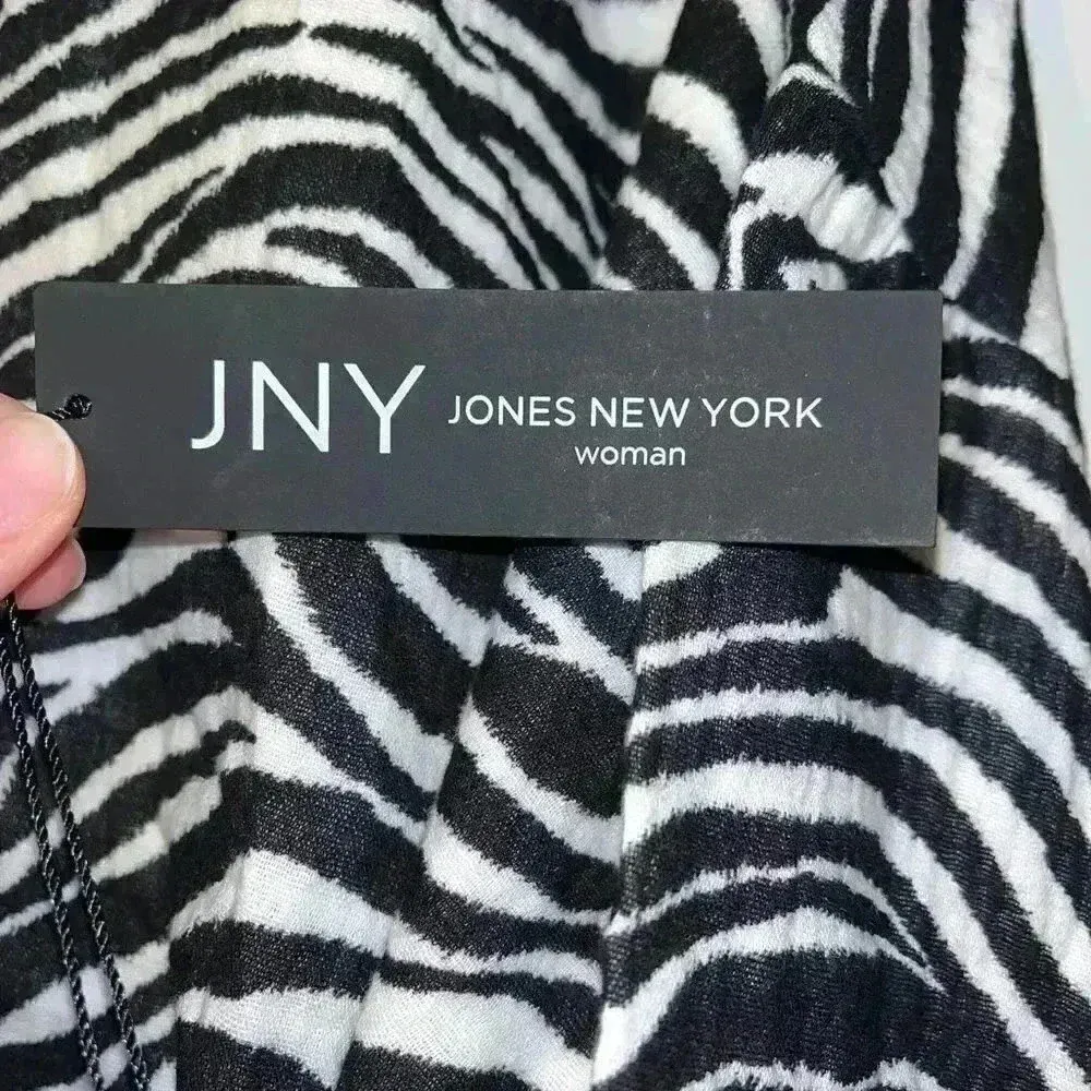 JNY New York Zebra Print Oversized Tunic Top Animal‎ Pattern Statement Piece A10 - Image 4