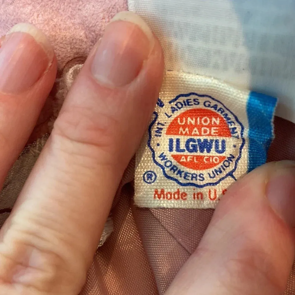 Vtg Ultrasuede Skirt Pink Vegan Pencil Slim Small - Image 9