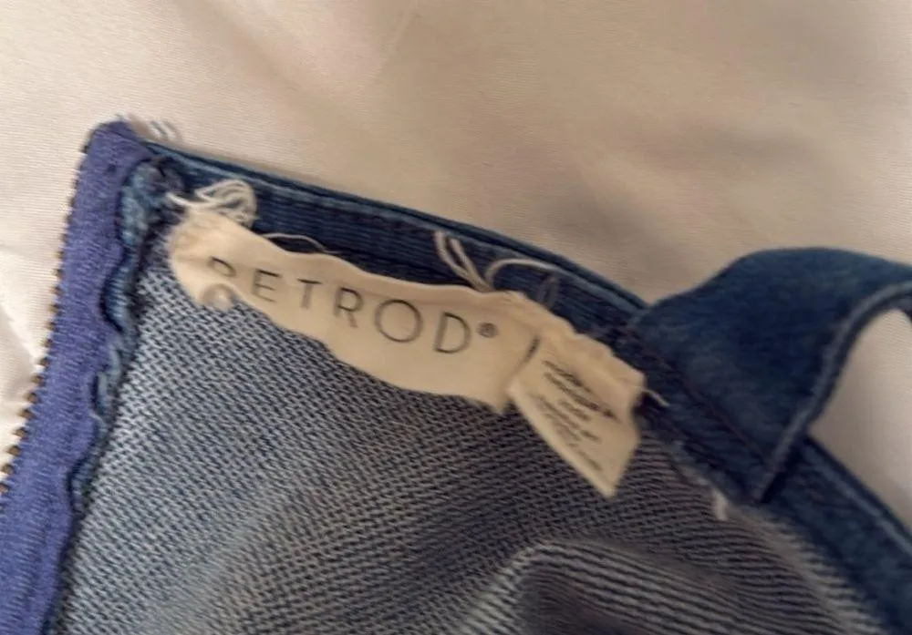 Blue Denim One Piece with mid section cut - Image 6