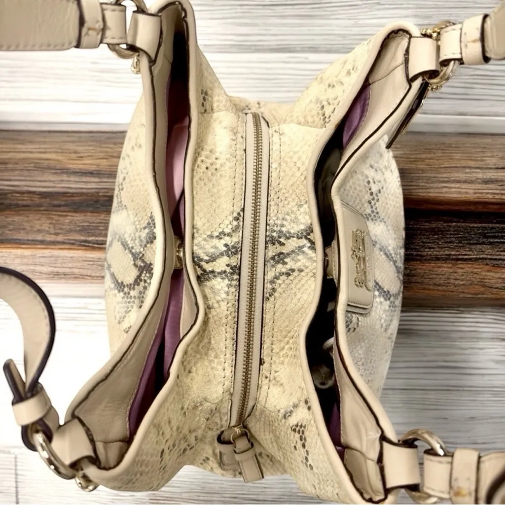 Coach Snake Print Satchel Shoulder New With Tags #16929 RARE - Image 6