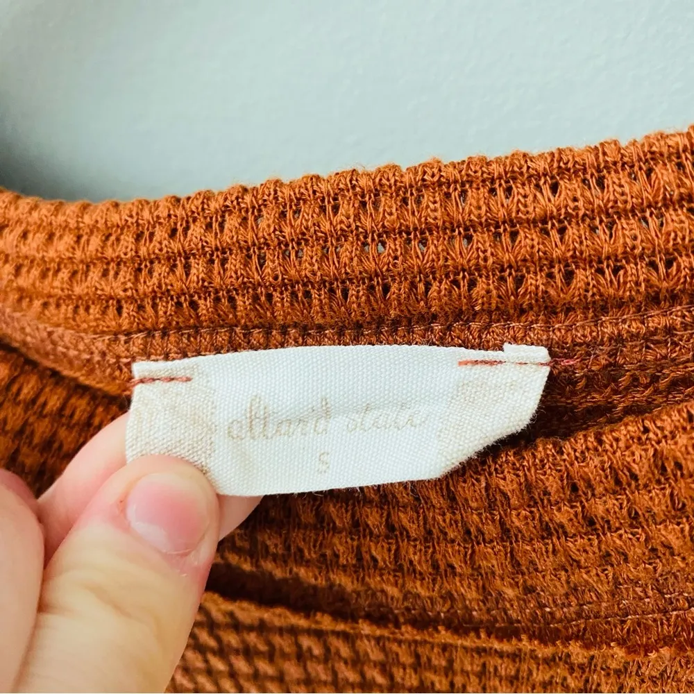 Altar'd State Long Sleeve Top Rust Orange Sz Small - Image 5