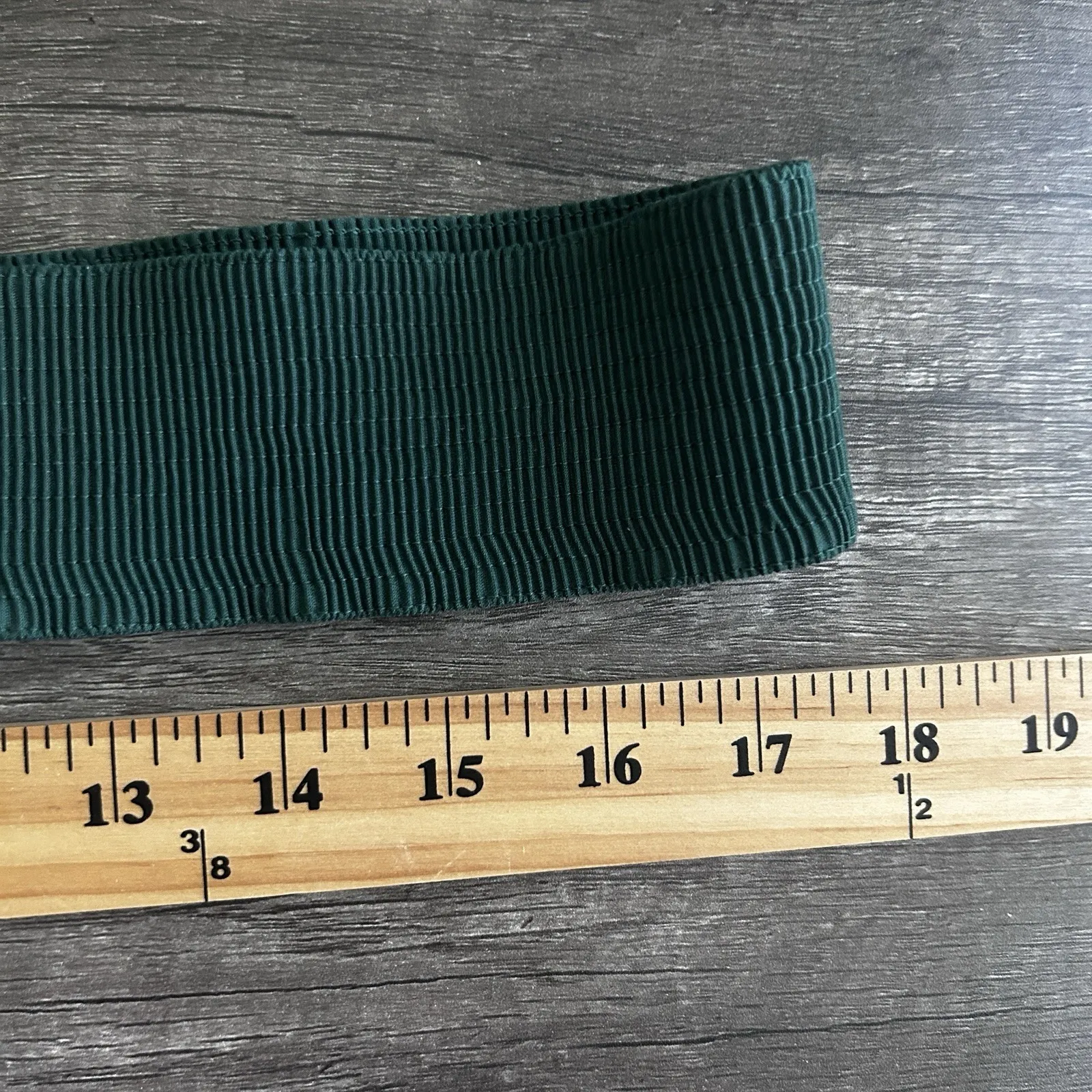 VTG 80s Malco Modes Belt XL Green Wide Elastic Cinch Metal Buckle Retro Dance‎ - Image 5