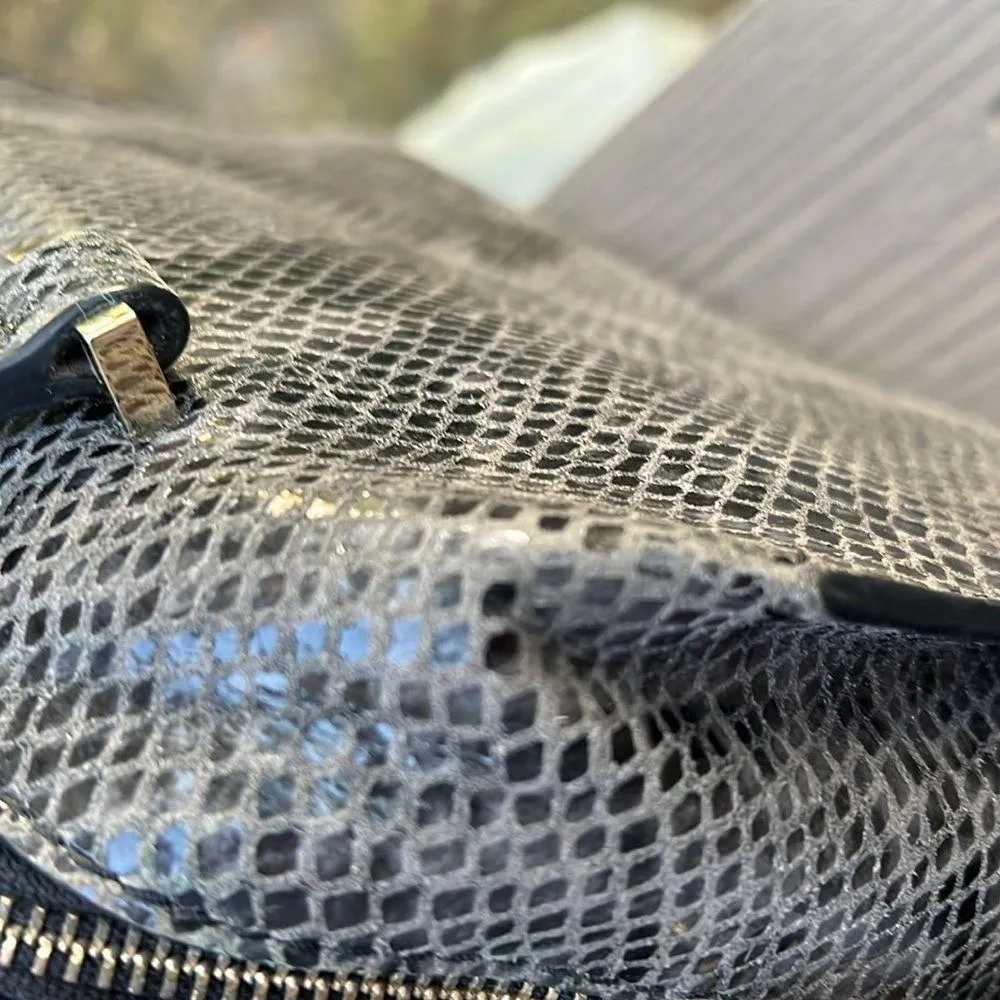 Kate Spade Parliament Grey/Black Snake Leather Mini Mira Satchel Crossbody w/COA - Image 9