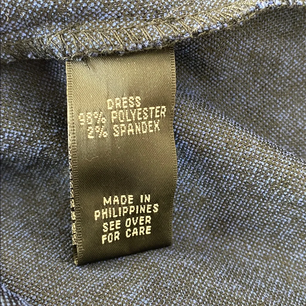 AB Studio Blue Zigzag Pattern Dress size 8 - Image 9