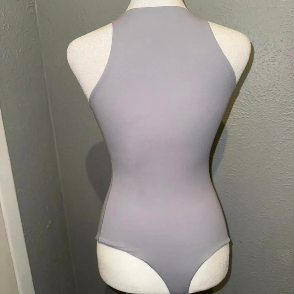 Skims Fits Everybody High Neck Bodysuit, Size XS NWOT Gray - Image 2