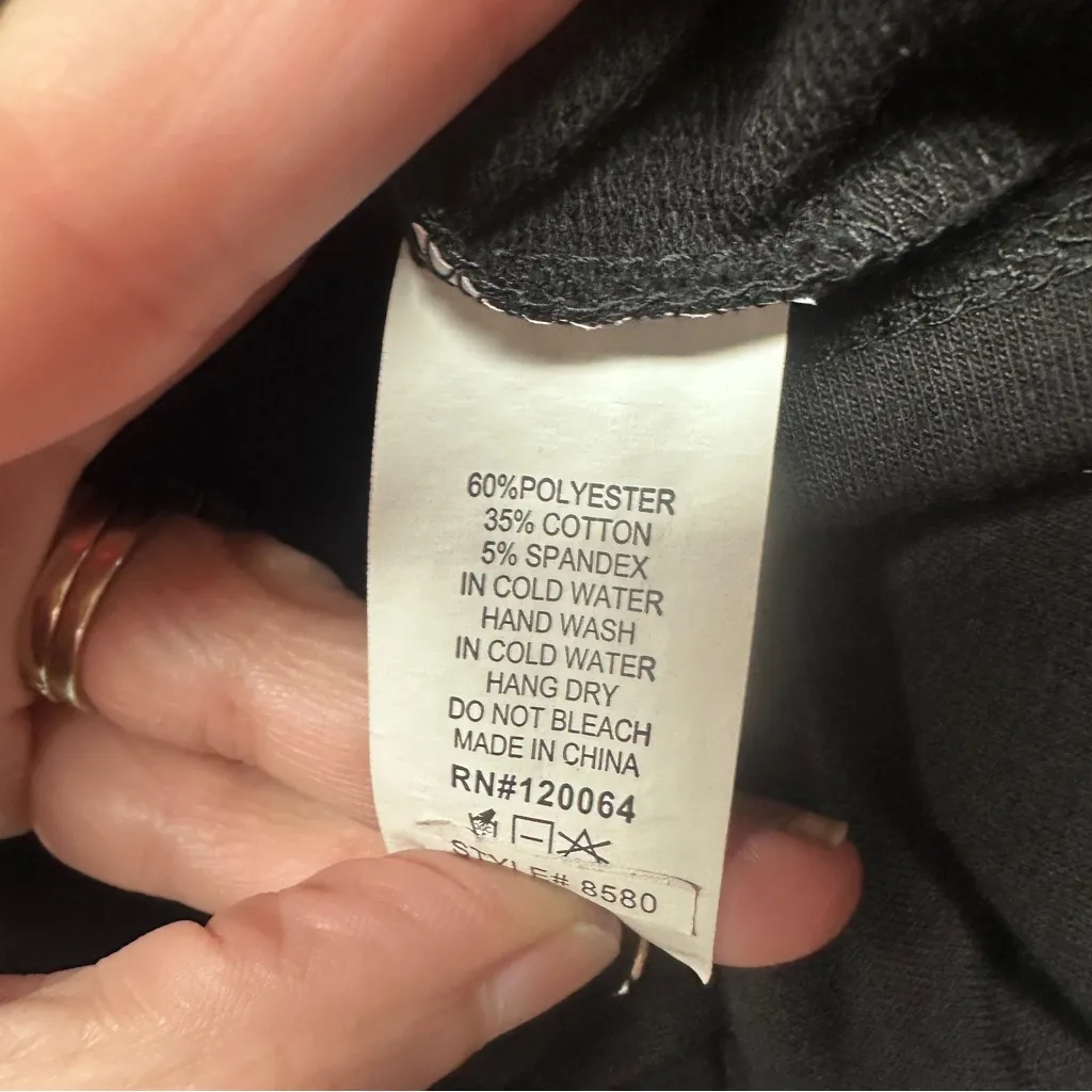 Mind Code Black Lace-Up Midi Skirt Small - Image 6