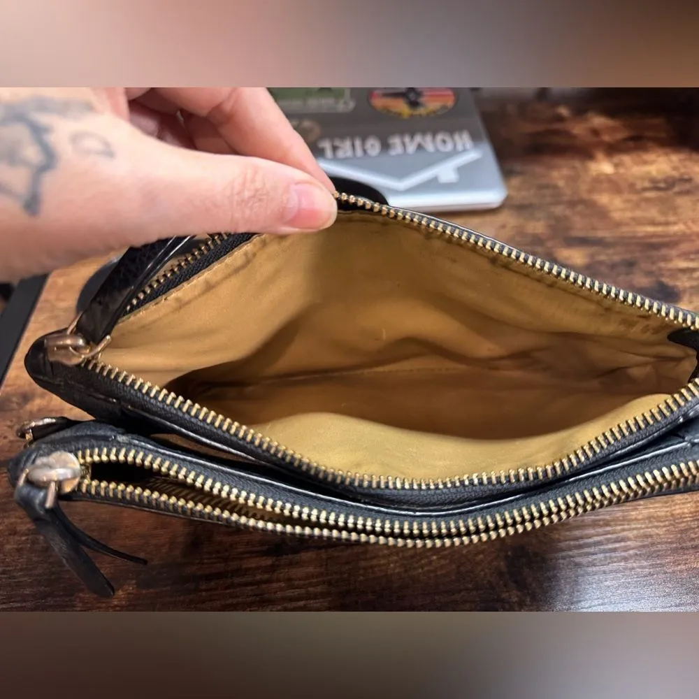 Henri Bendel‎ Vintage Black Leather Purse OS - Image 10