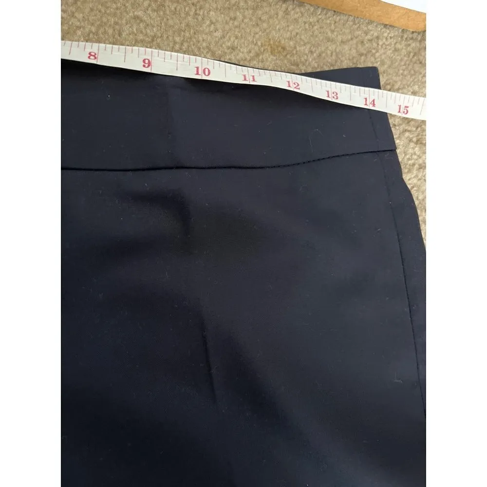 Bonpoint womens Italian navy straight leg dress slack pants size IT 36 Blue - Image 7