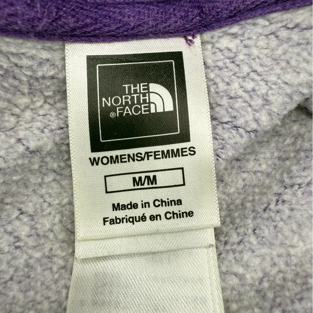 The North Face Purple Hoodie Size M - Image 3