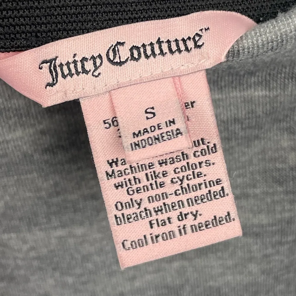Juicy Couture‎ Gray A-Line Retro Soft Knit Gray Jersey Skater Raw Hem Skirt - Image 6