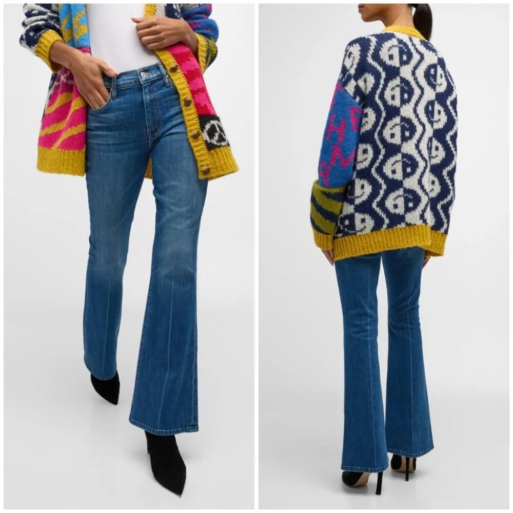 💕MOTHER SUPERIOR💕 The Weekender Flare Jeans ~ It's A Small World 33 NWOT - Image 9