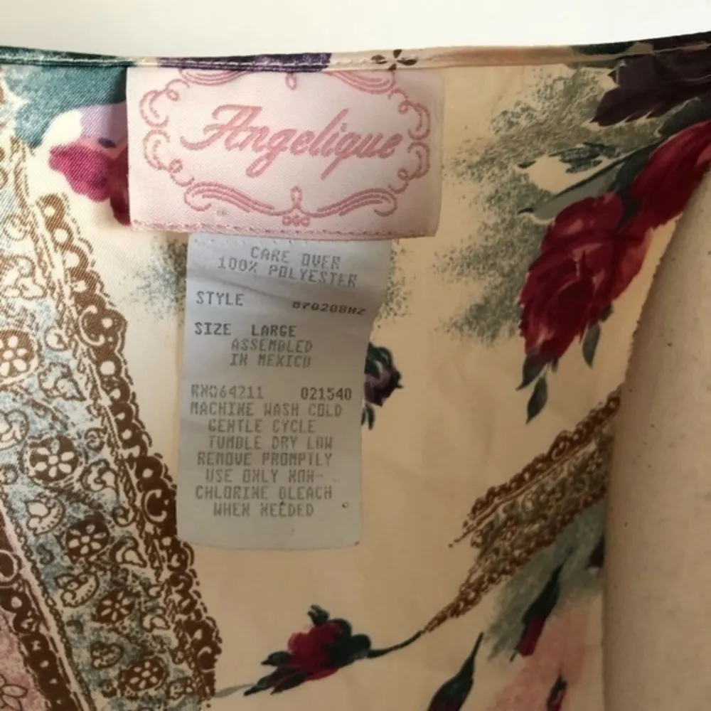 Angelique Robe Vintage 80s Purple Size L - Image 4