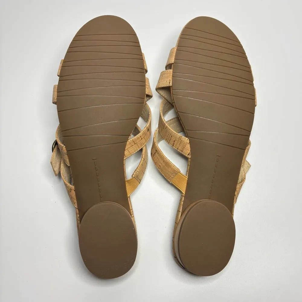 VANELi Brogan Exnula Huarache Sandals in Natural Cork (Wide) Tan Size 9 - Image 7