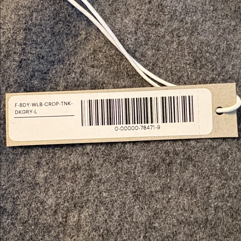 Everlane The Cozy Stretch Tank wool and yak hair blend dark gray Size L NWT - Image 7