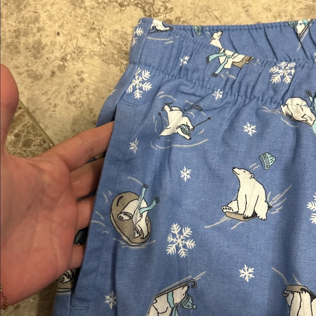 Old Navy Mid-Rise Printed Flannel Pajama Pants NEW Bears That Sleigh  3X - Image 6