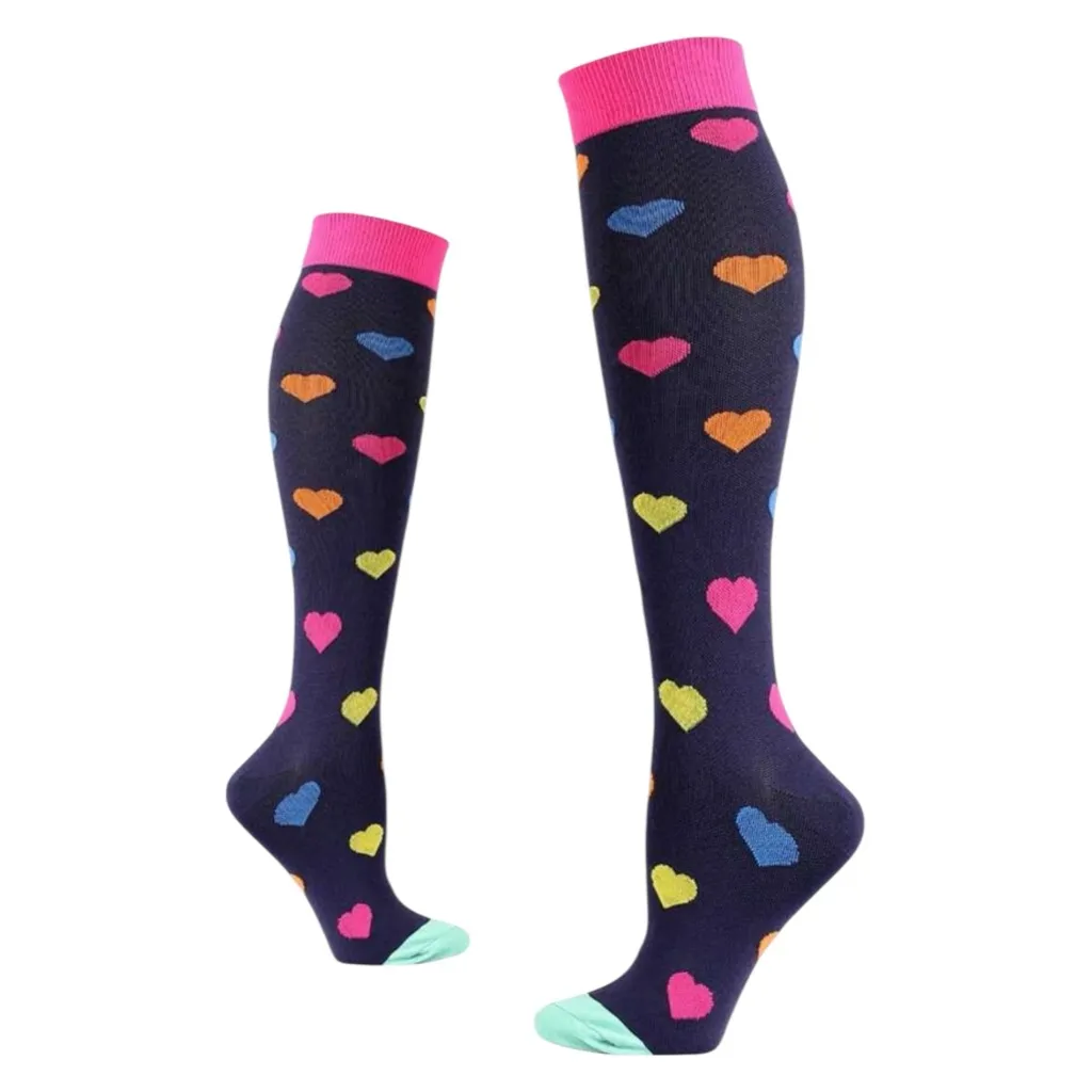 🆕Purple Heart Socks Pink - Image 2
