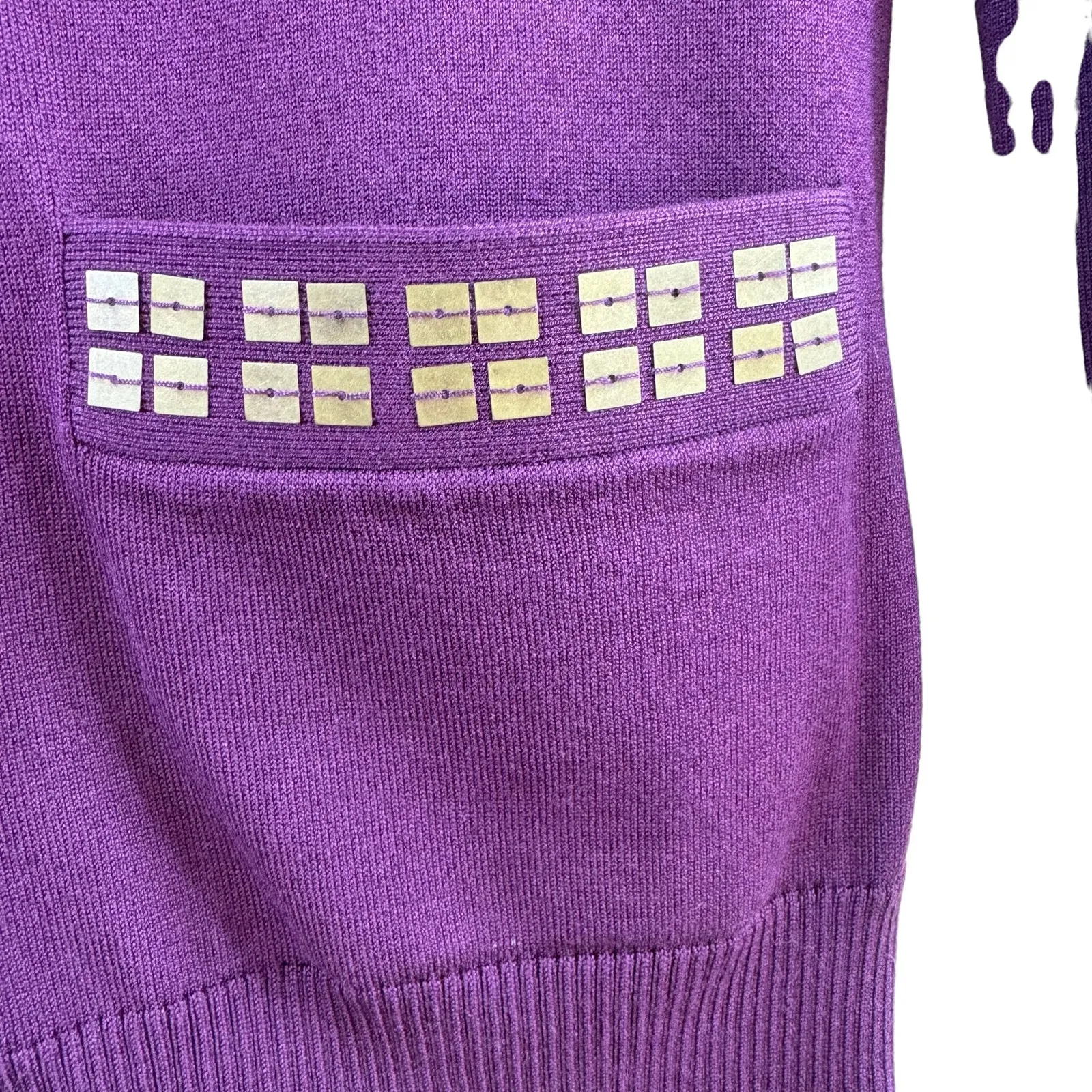 Pendleton NWOT Purple Cardigan Tank Set Cotton‎ Medium - Image 5