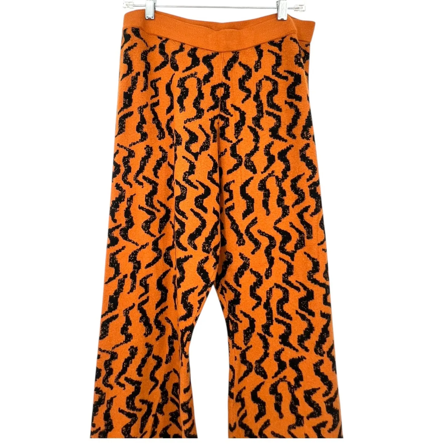 Emma Mulholland X  Anthropologie L Holiday Knit Flame Pants Wide Leg Sweater - Image 4