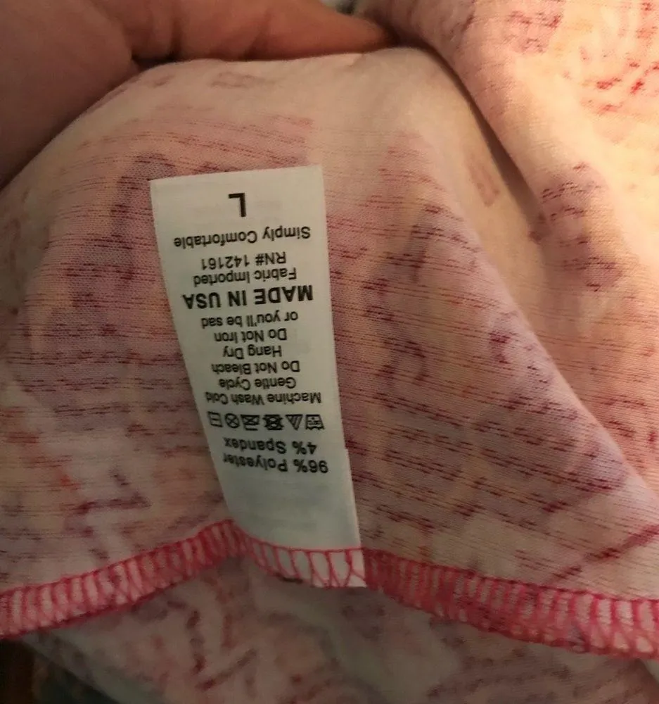 LuLaRoe Cardigan Sarah Pinks & Oranges on White Floral & Paisley Sz L BNWT - Image 6