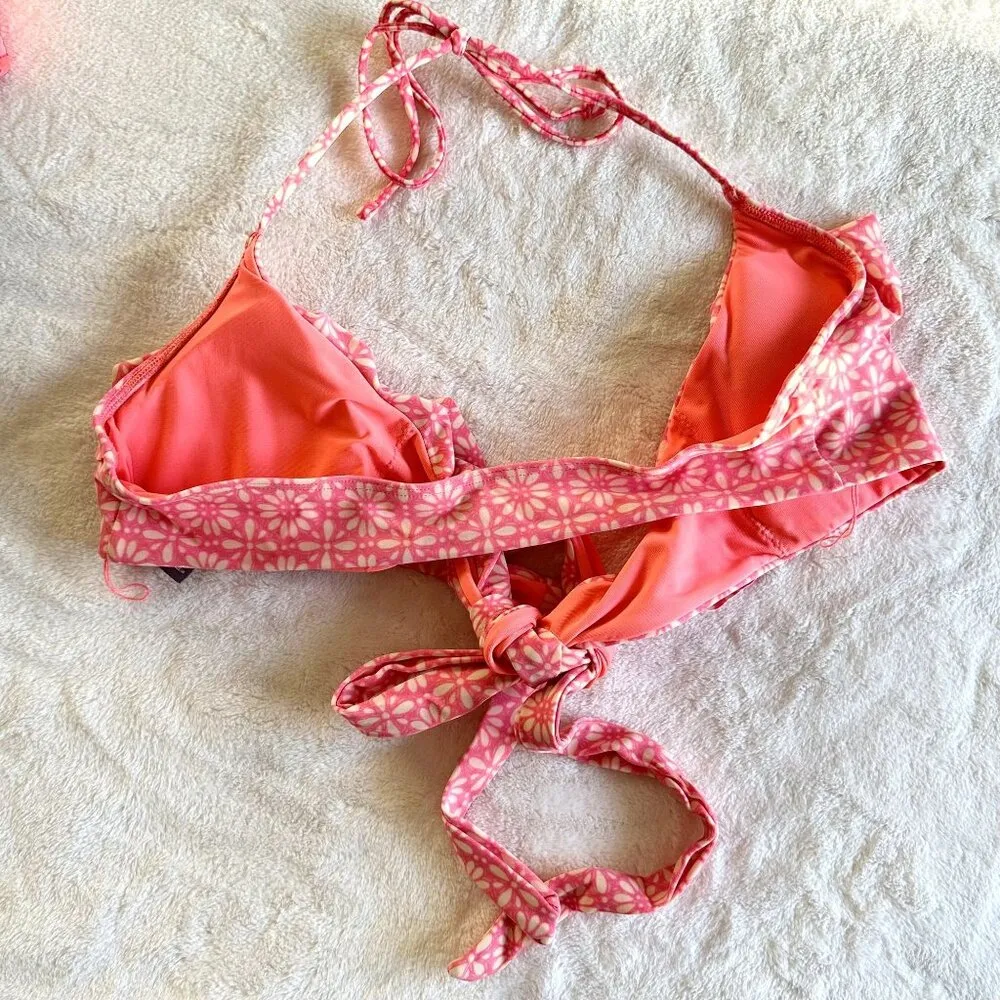 Aerie Scoop Ruffle Bikini Top - Size: Medium - Image 5